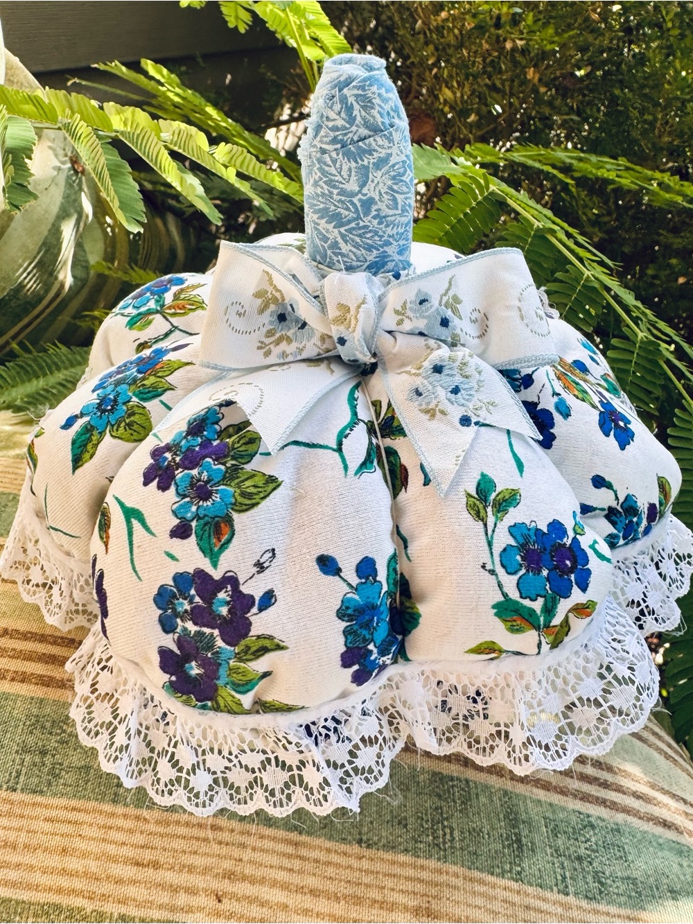 Handmade Floral Pumpkin